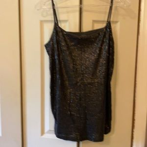 Charcoal grey sequin cami